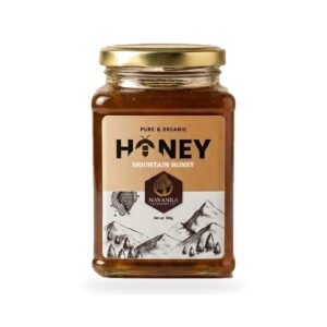 Navanila Mountain Honey 500g bottle on white background